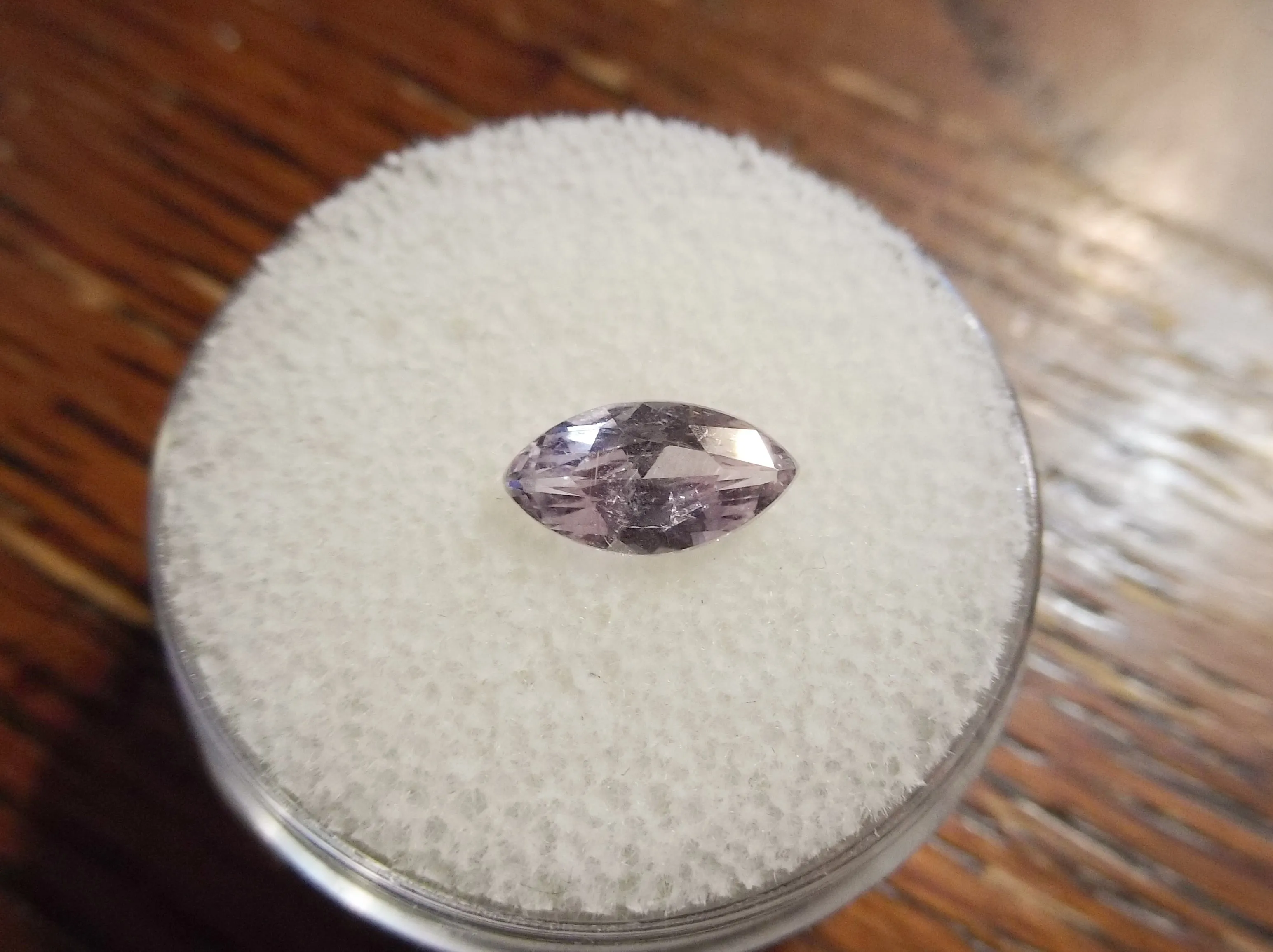 1.45ct PEACHY PINK MARQUISE MONTANA SAPPHIRE