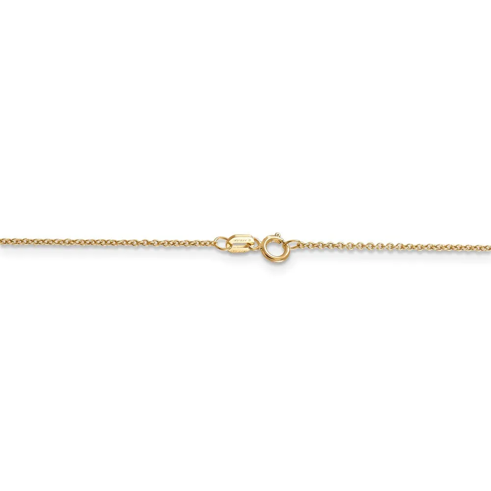 14k Yellow Gold Baseball Glove and Ball Necklace