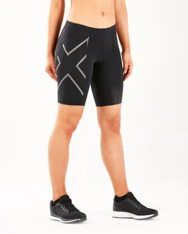 2XU Women's Compression Short- WA1932B (BLK/BLK)