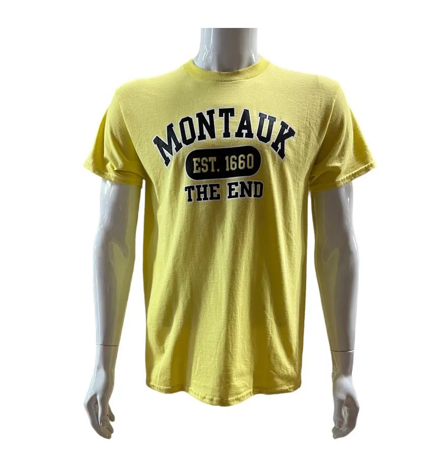 Adult Montauk The End Est. 1660 Short Sleeve Tee