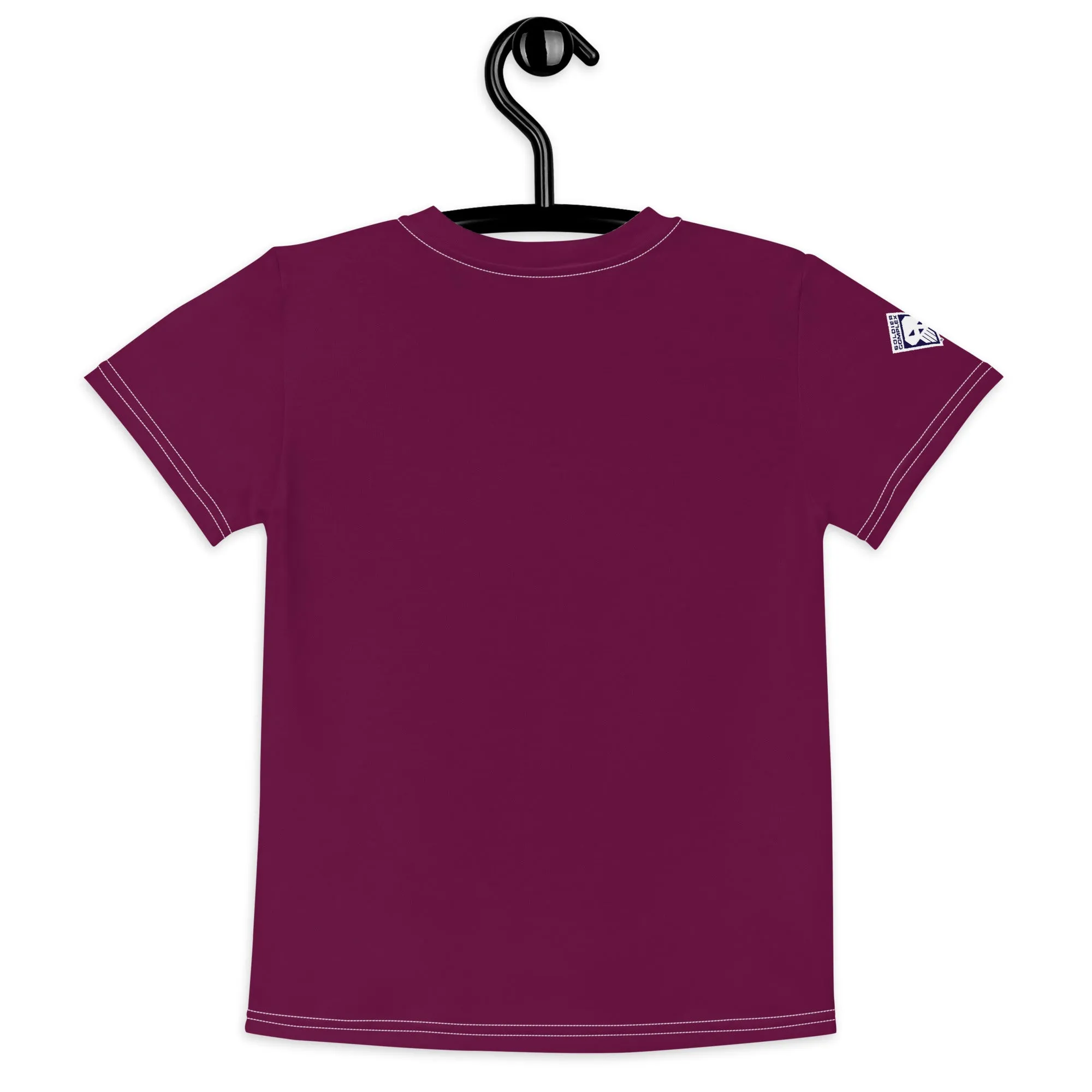 Adventure-Ready: Boy's Short Sleeve Classic Jiu-Jitsu Rash Guard - Tyrian Purple