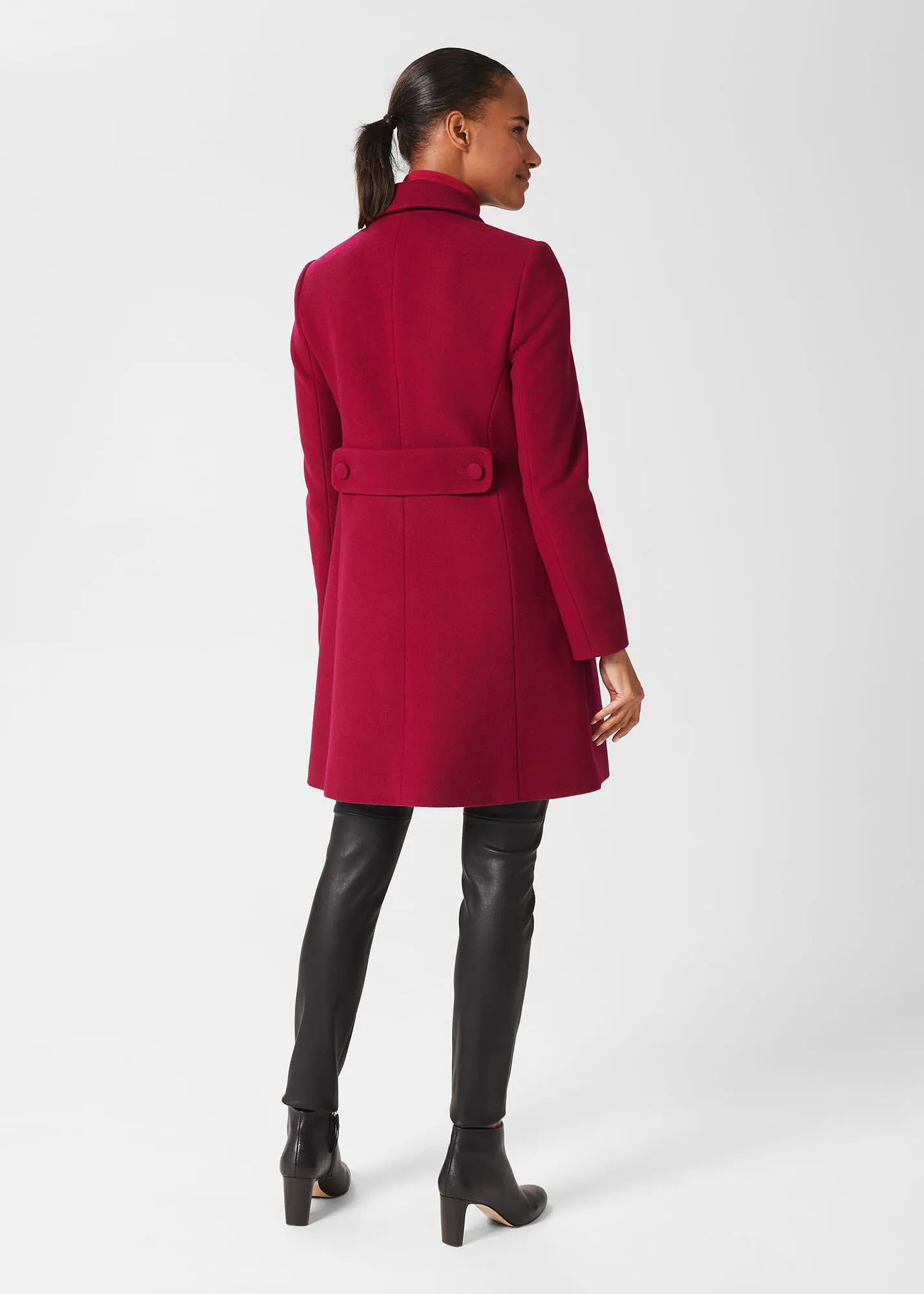 Anita Wool Blend A Line Coat 