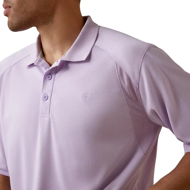 'Ariat' Men's AC Polo - Plum Shadow