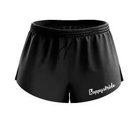 'Basic b*tch'' black racer shorts