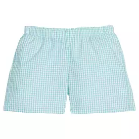 Basic Short - Aqua Gingham