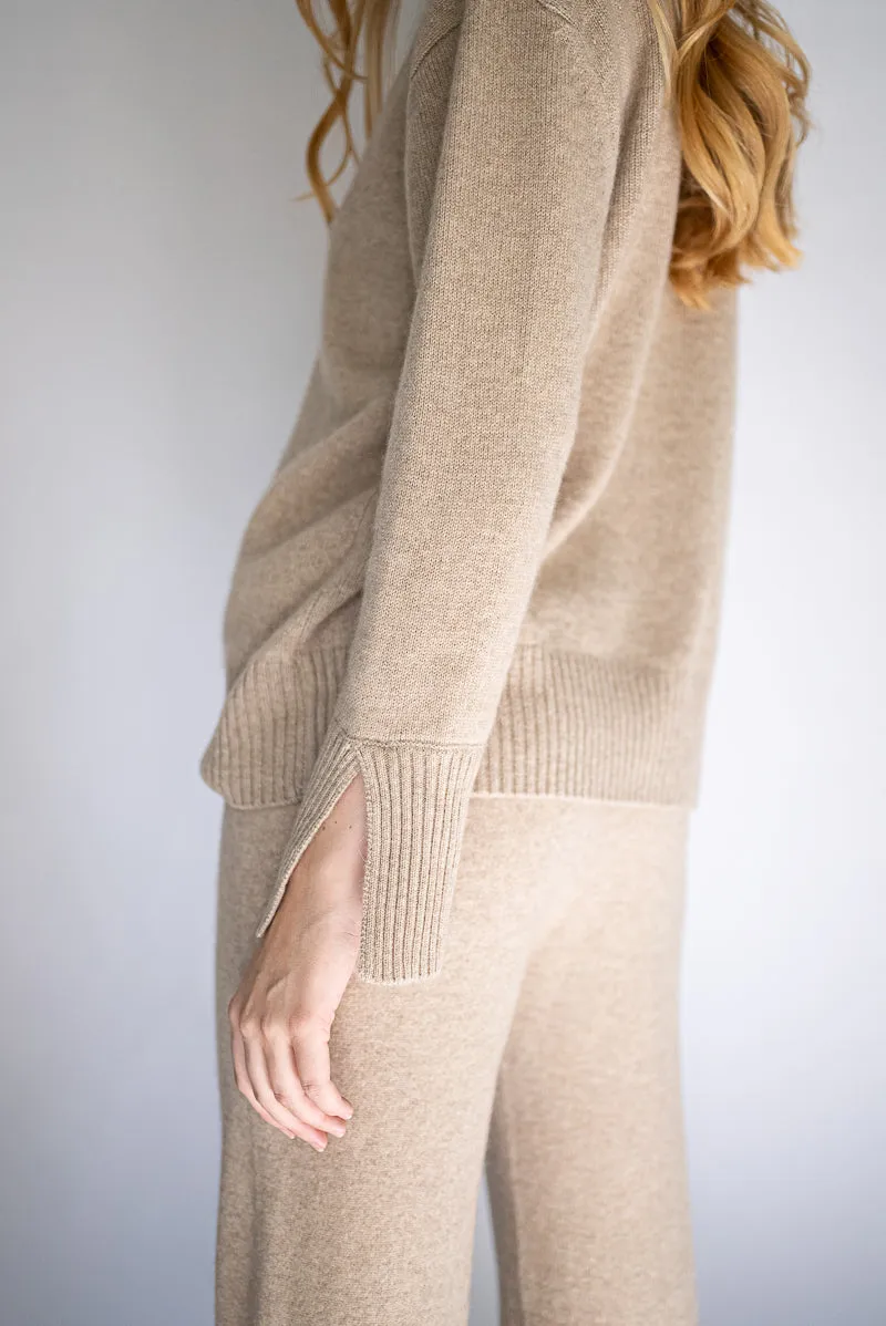 Belgravia Cashmere Sweater - Beige