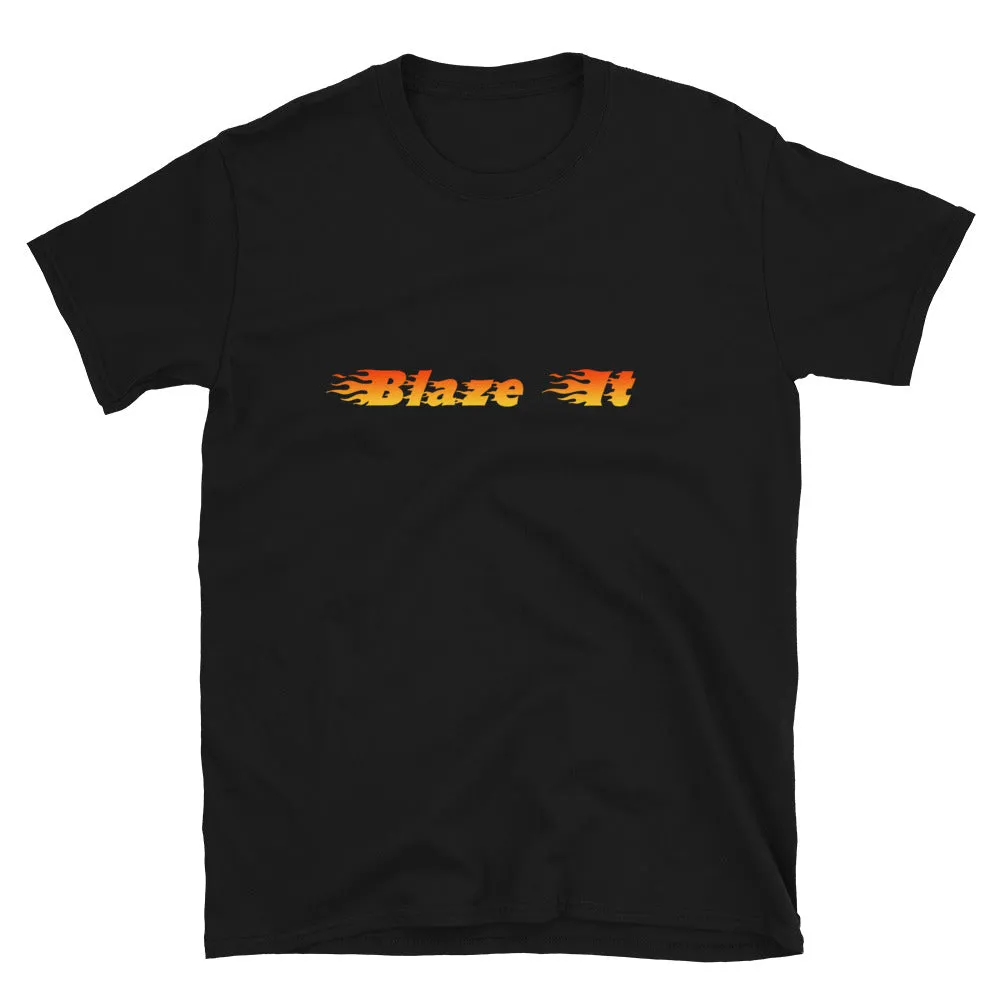 Blaze It 420 Flames Short-Sleeve Unisex T-Shirt