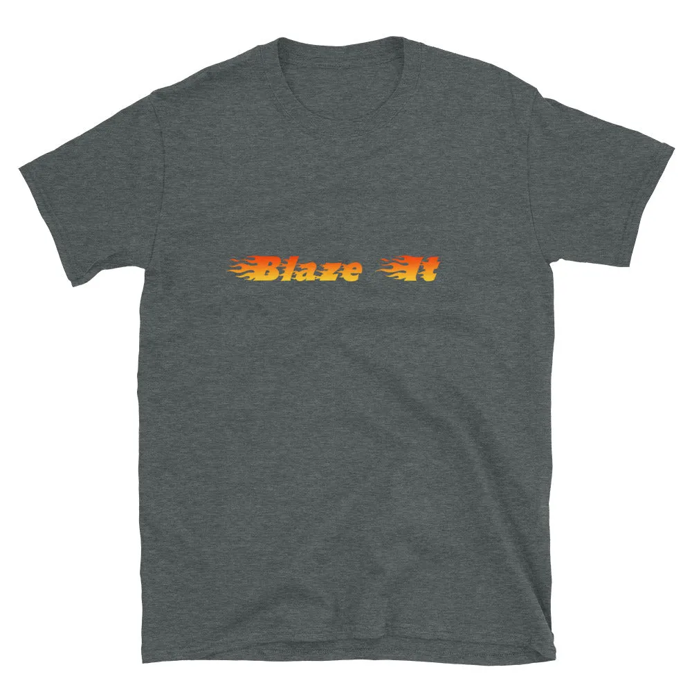 Blaze It 420 Flames Short-Sleeve Unisex T-Shirt