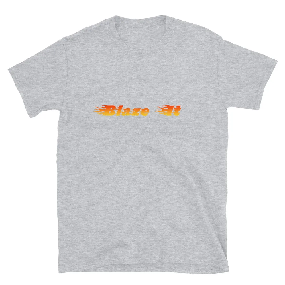 Blaze It 420 Flames Short-Sleeve Unisex T-Shirt