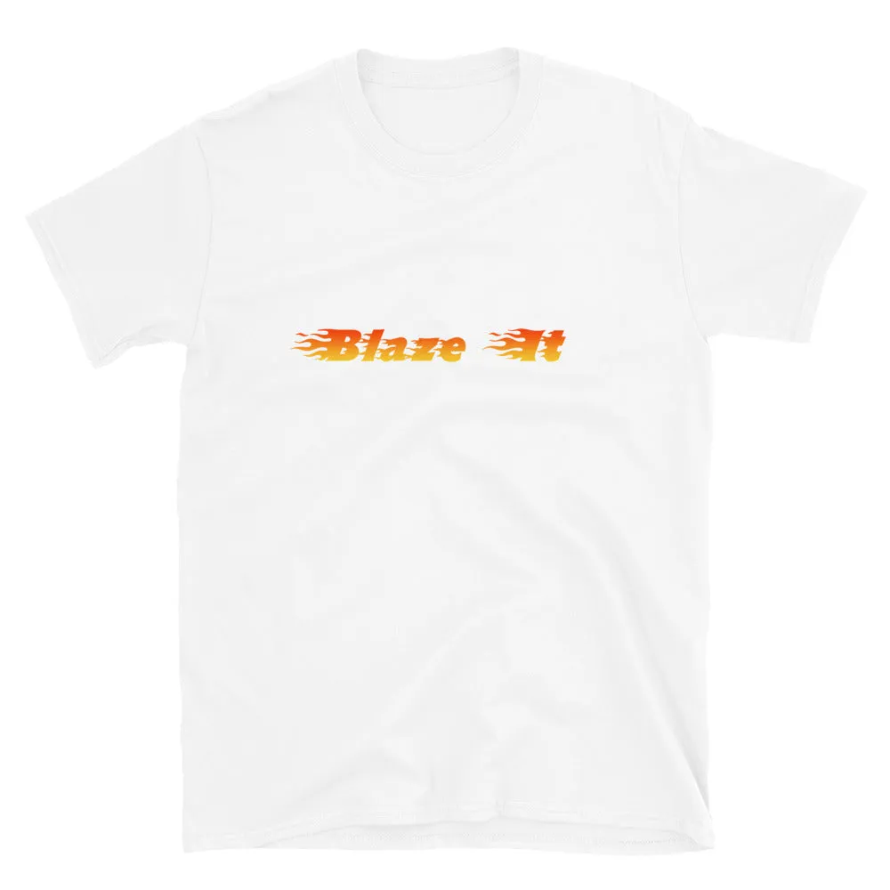 Blaze It 420 Flames Short-Sleeve Unisex T-Shirt