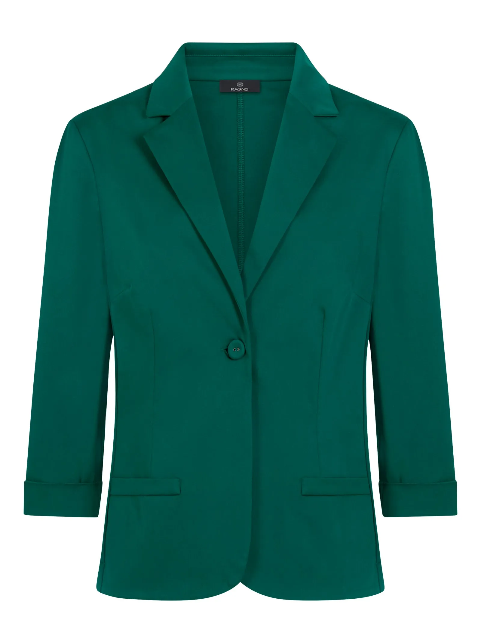 Blazer con manica 3/4 in Satin Power - Aventurine