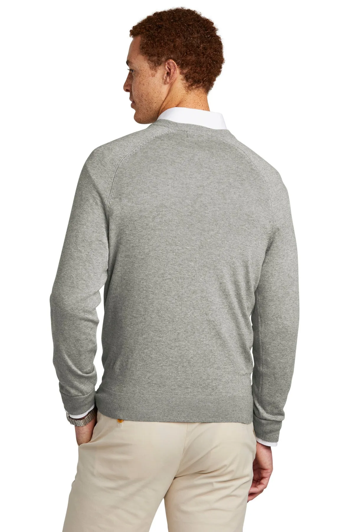 Brooks Brothers Cotton Stretch V-Neck Sweater. BB18400