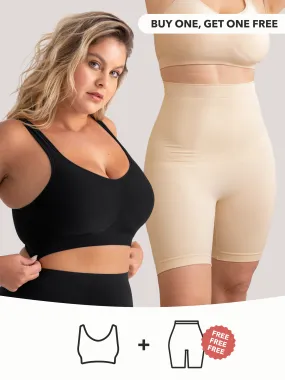 Buy 1, Get 1 FREE: 1 Daily Comfort Bra + 1 FREE High-Waisted Shaper Shorts