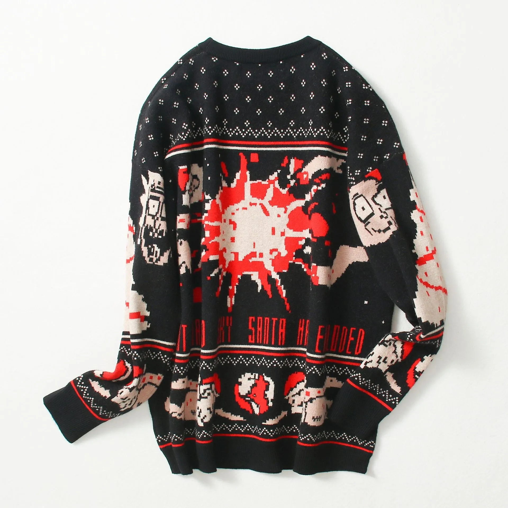 Christmas sweater couple loose jacquard sweater