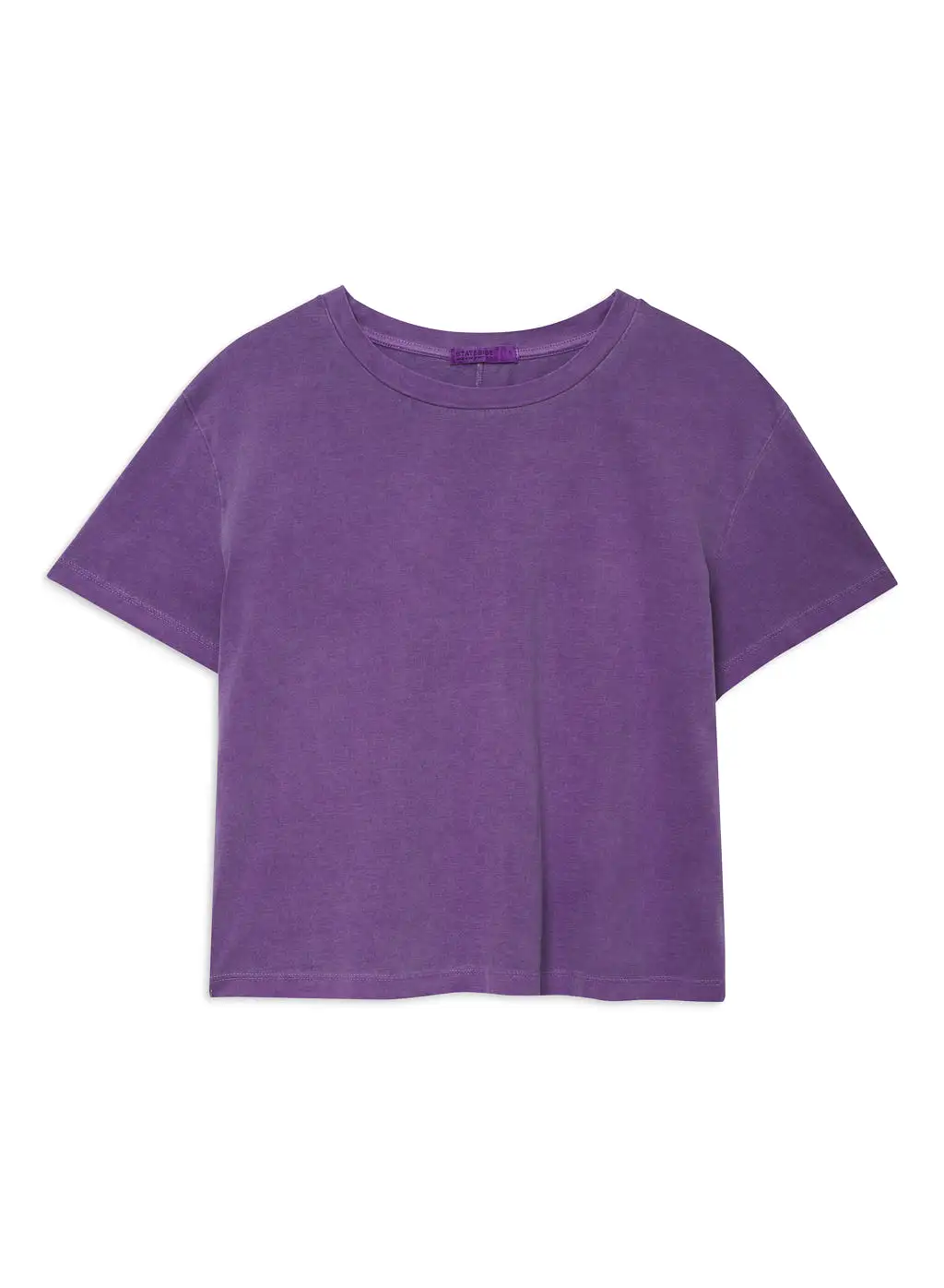 Cloud Jersey Short Sleeve Crew in Hyacinth