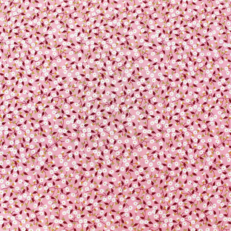 Dressmaking Floral Cotton Lawn - Pink - Issy