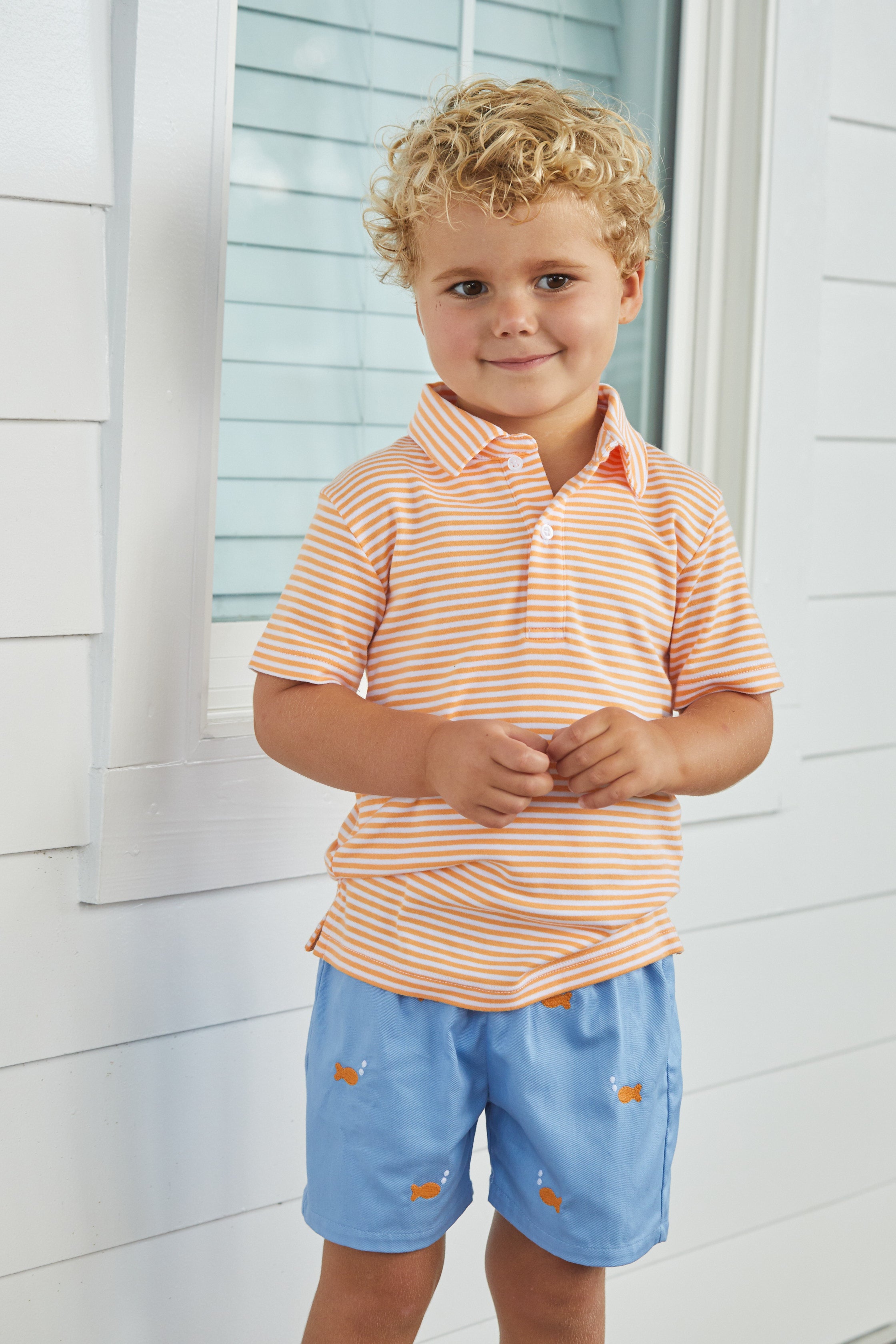 Embroidered Basic Short - Goldfish