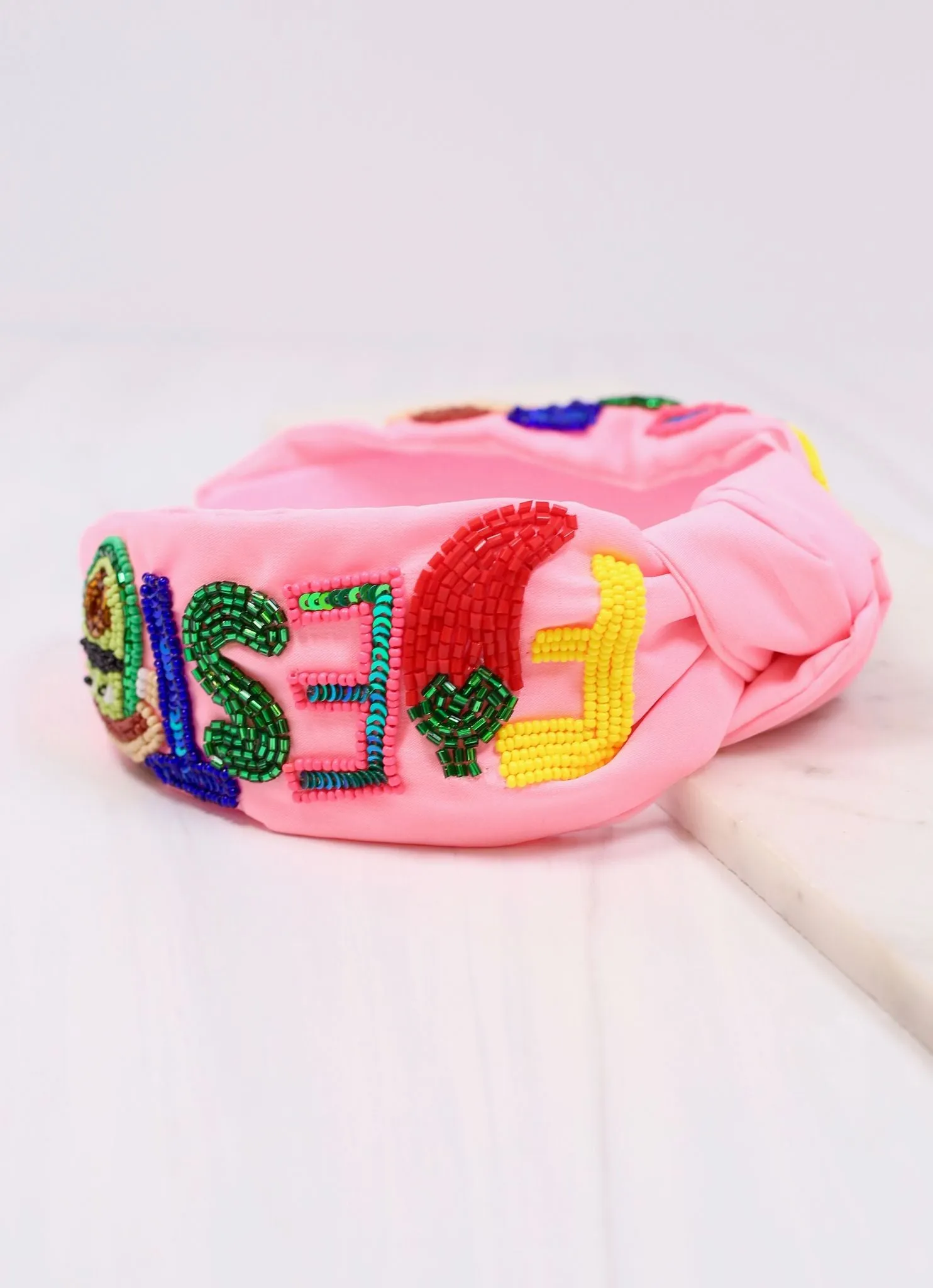 Fiesta Embellished Headband PINK