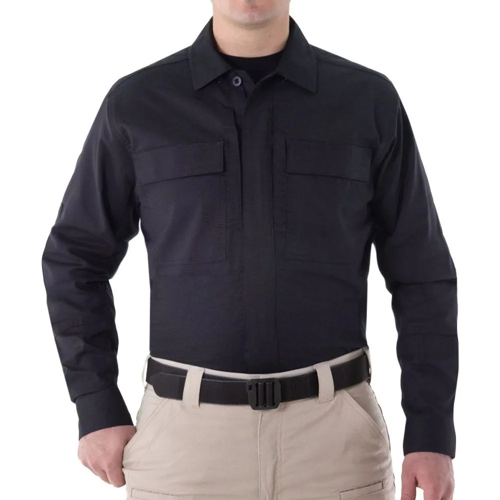 First Tactical Men's V2 Long Sleeve BDU Shirt Midnight Navy