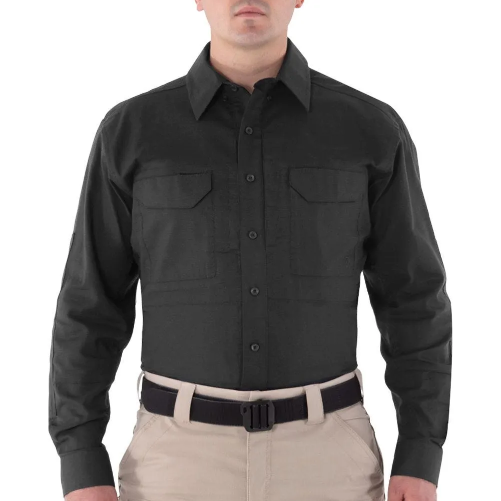 First Tactical Men's V2 Long Sleeve Tactical Shirt Black