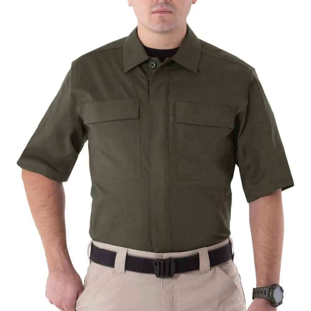 First Tactical Men's V2 Short Sleeve BDU Shirt OD Green