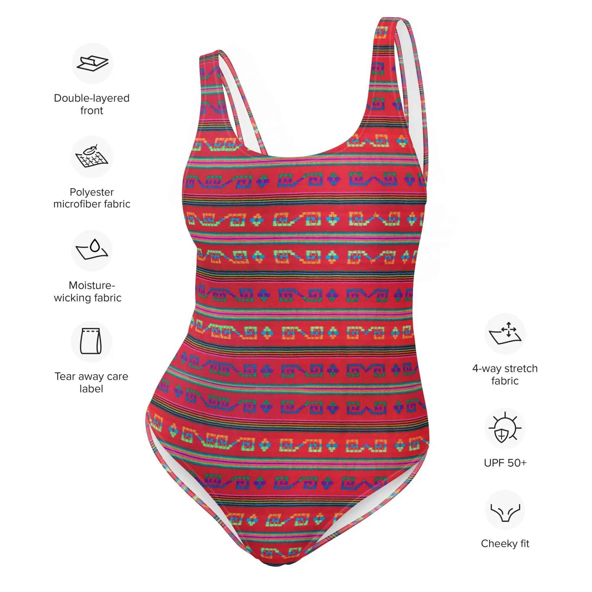 FLORIDA ECO ONE PIECE SWIMSUIT -LA PAZ RED