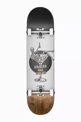 G1 Excess - White/Brown - 8.0 Complete Skateboard