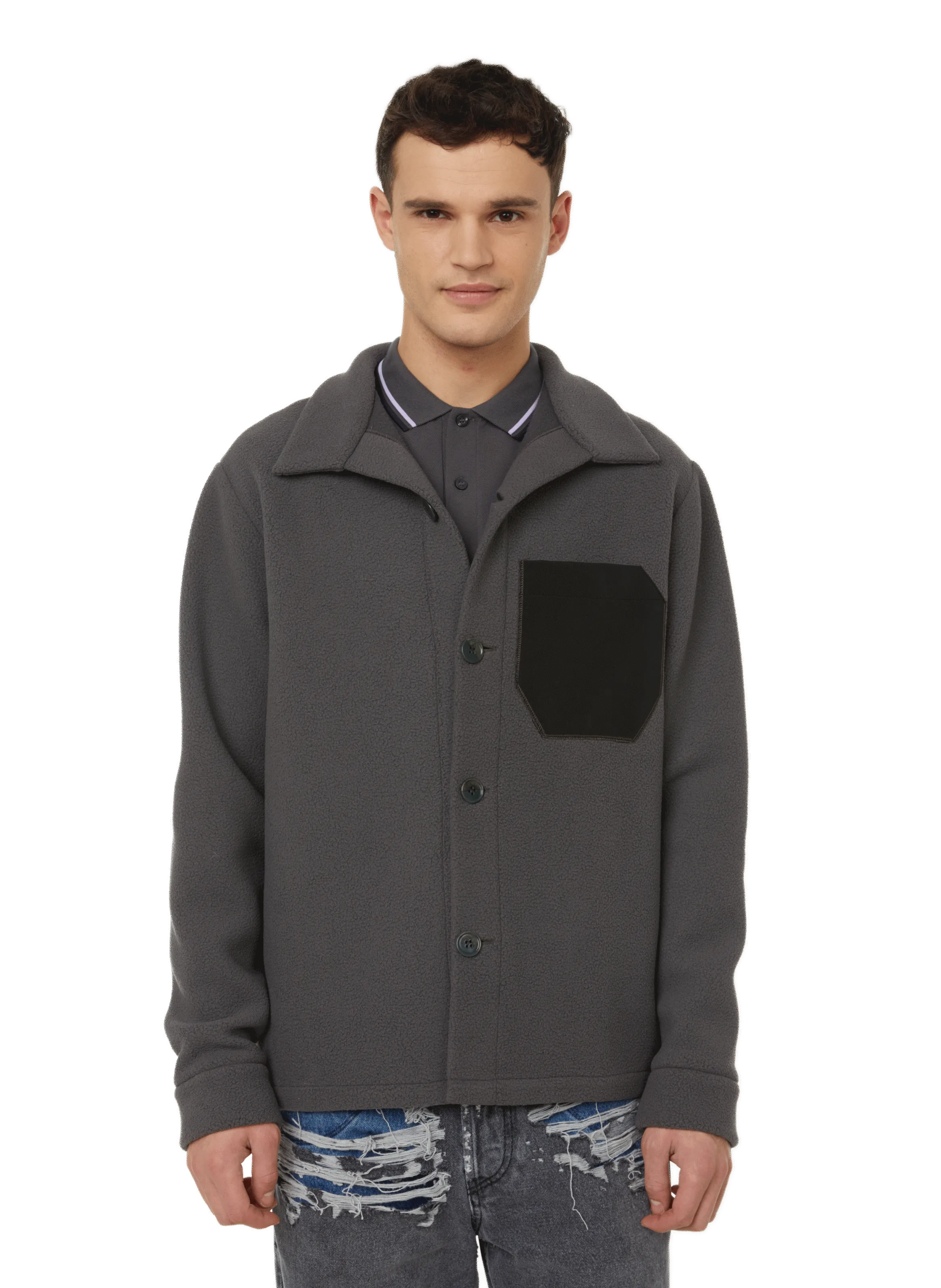 GUNTHER  Canal Street fleece jacket - Grey