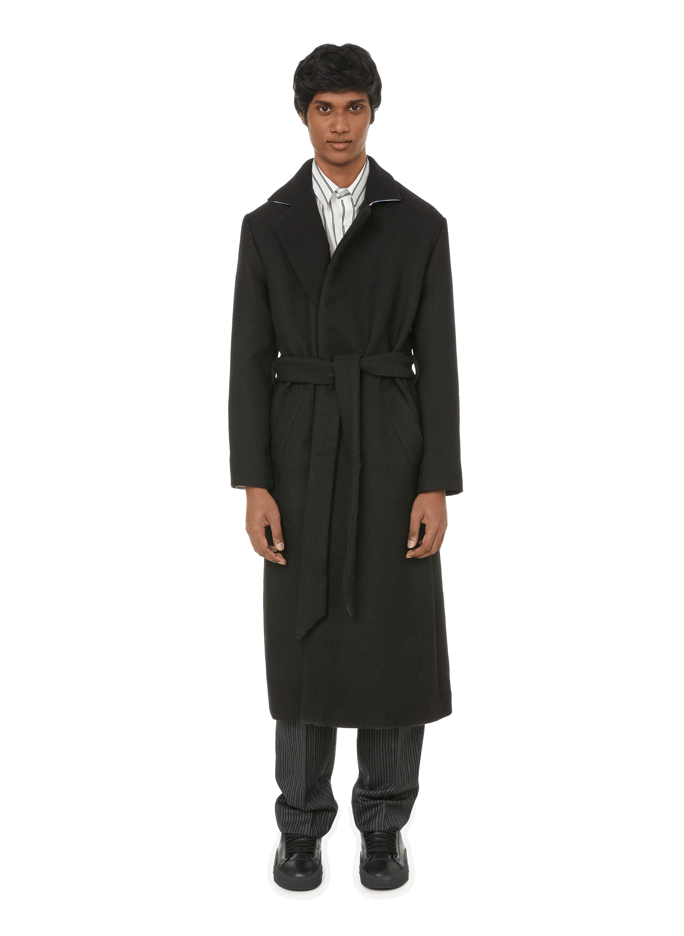 GUNTHER  Long wool coat - Black