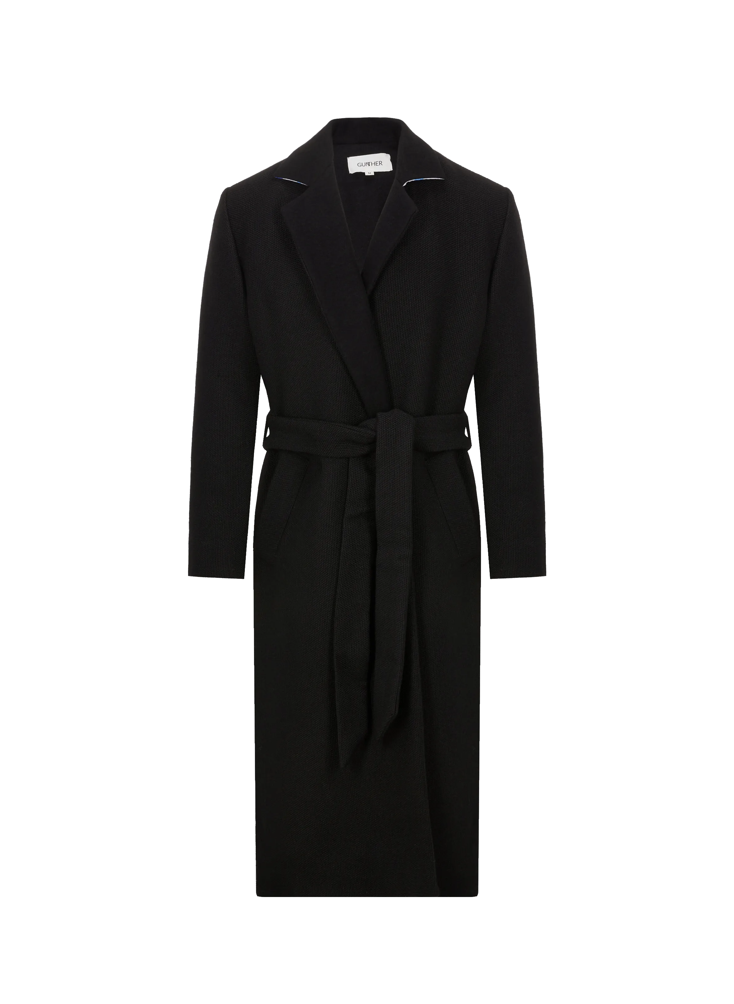 GUNTHER  Long wool coat - Black