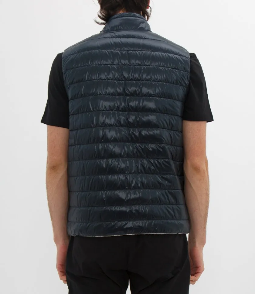 HERNOREVERSIBLE TWO-TONE WAISTCOAT IN NYLON ULTRALIGHT