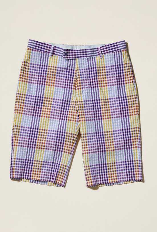 Inserch Seersucker Check Short ST262-126 Purple