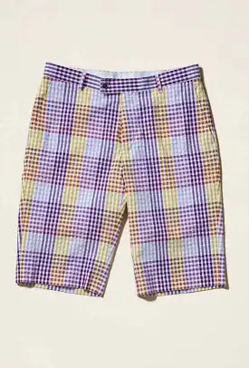 Inserch Seersucker Check Short ST262-126 Purple