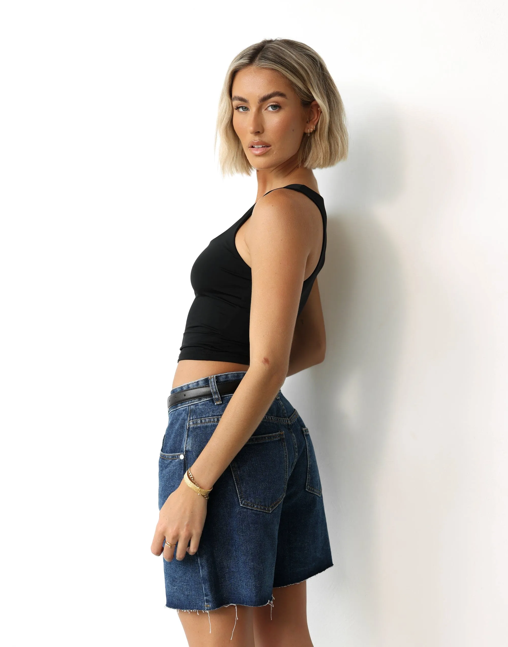 Jacinta Shorts (Dark Denim)