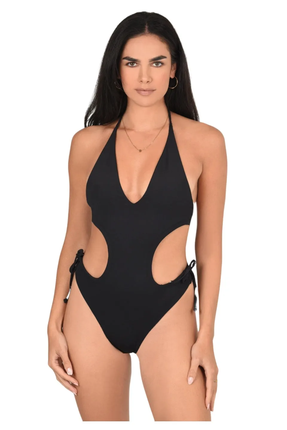 Jazmin  One Piece in Ebony Black