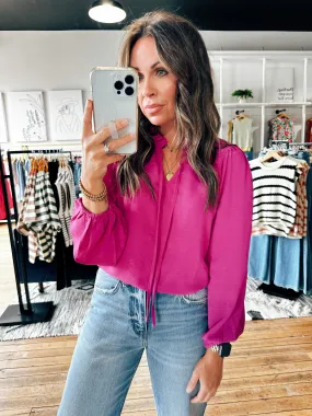 Jill Magenta Blouse