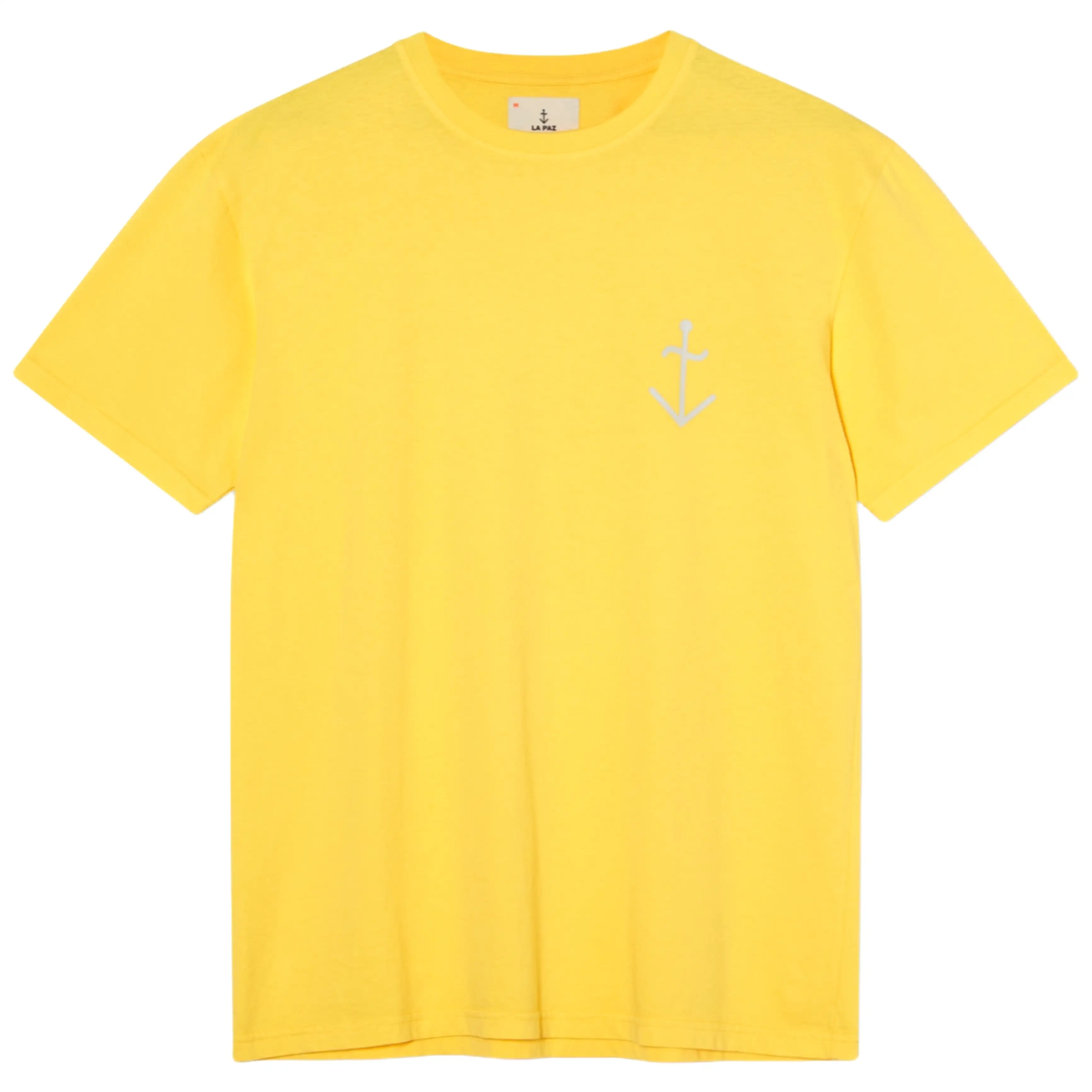 LA PAZ  Dantas Logo T-Shirt Yellow Ecru