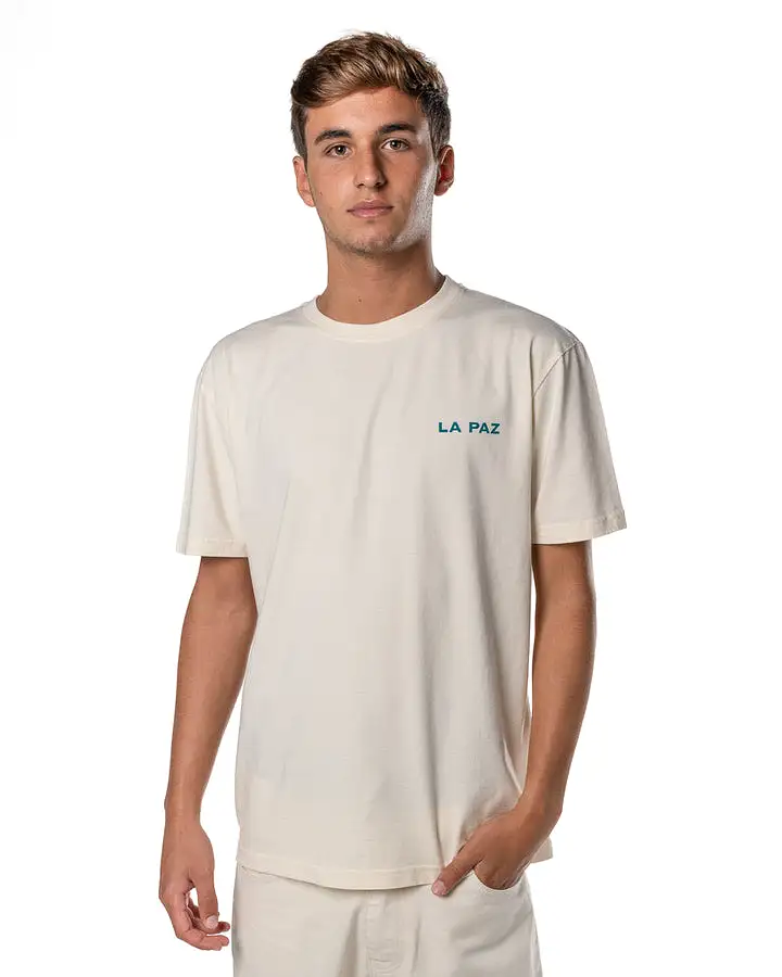 LA PAZ Dantas Palm T-Shirt Ecru