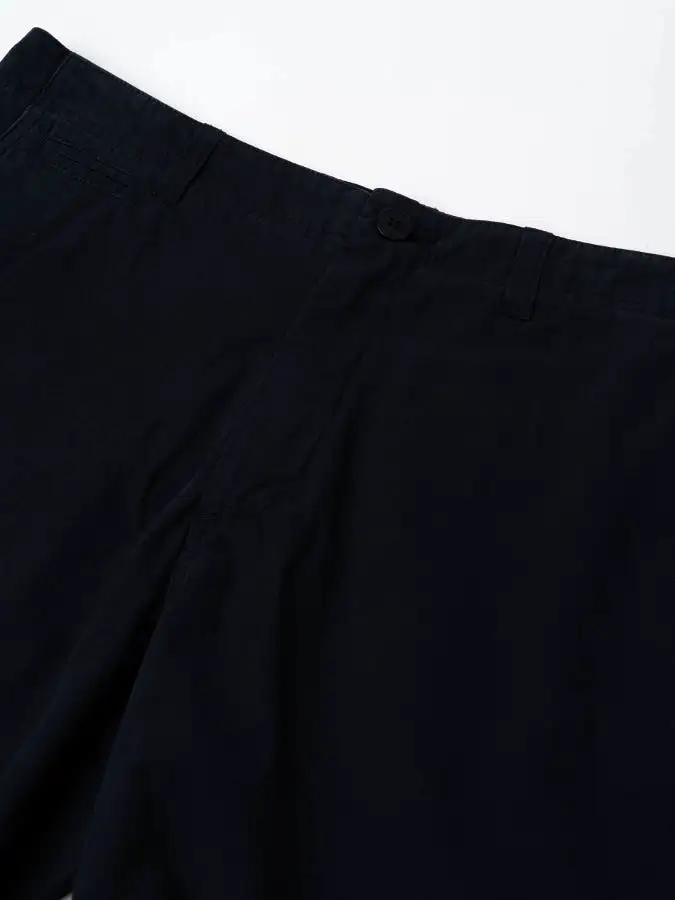 LA PAZ Maciel Dark Navy Canvas Shorts