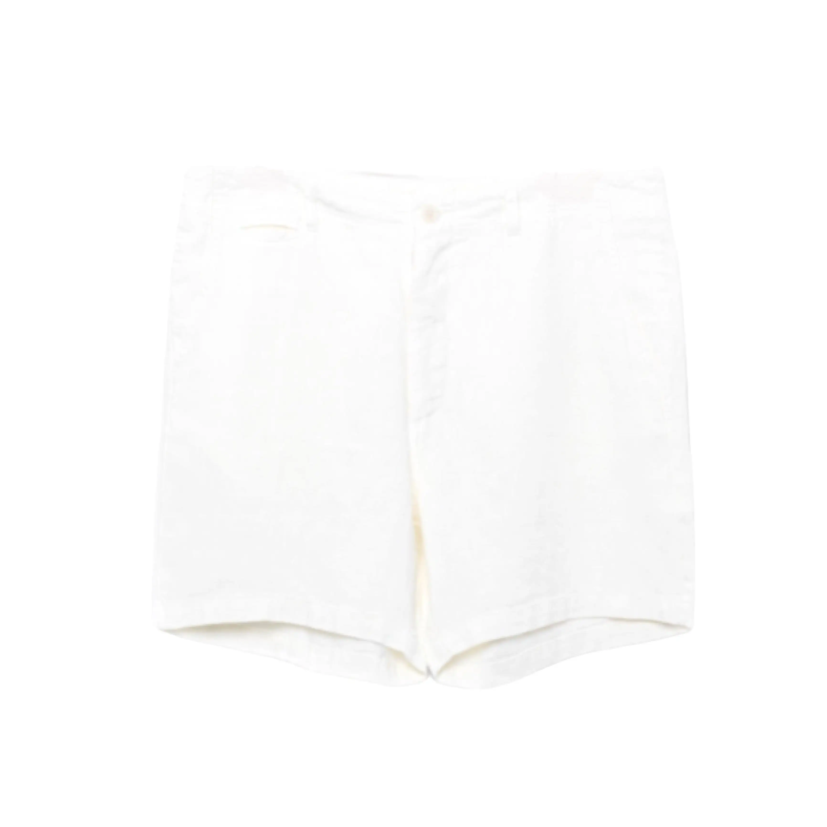 LA PAZ Maciel Off-White Linen Shorts