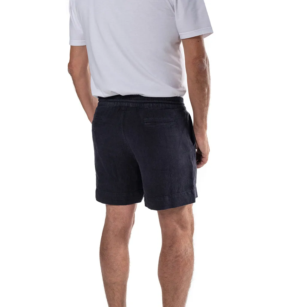 La Paz Man Pestana Shorts Dark Navy Blue Linen