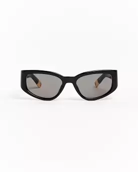 Les Lunettes Gala Sunglasses in Black