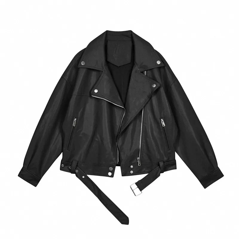 Locomotive Leather Coat Women