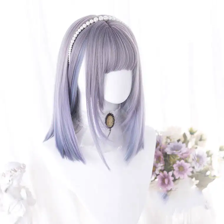 LOLITA PASTEL PURPLE BOBO SHORT STRAIGHT WIG BY70163