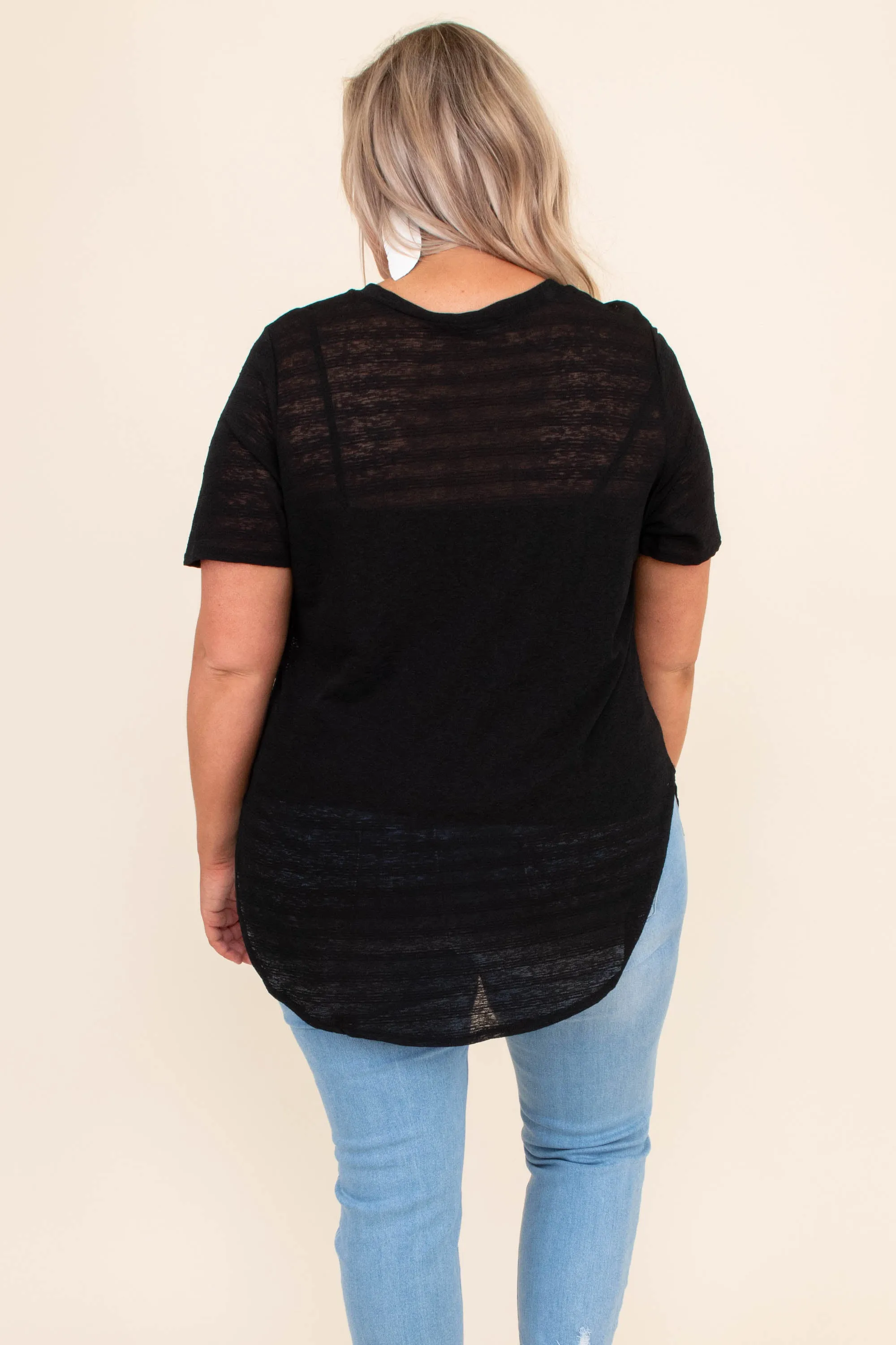 Lost In My Mind Top, Black