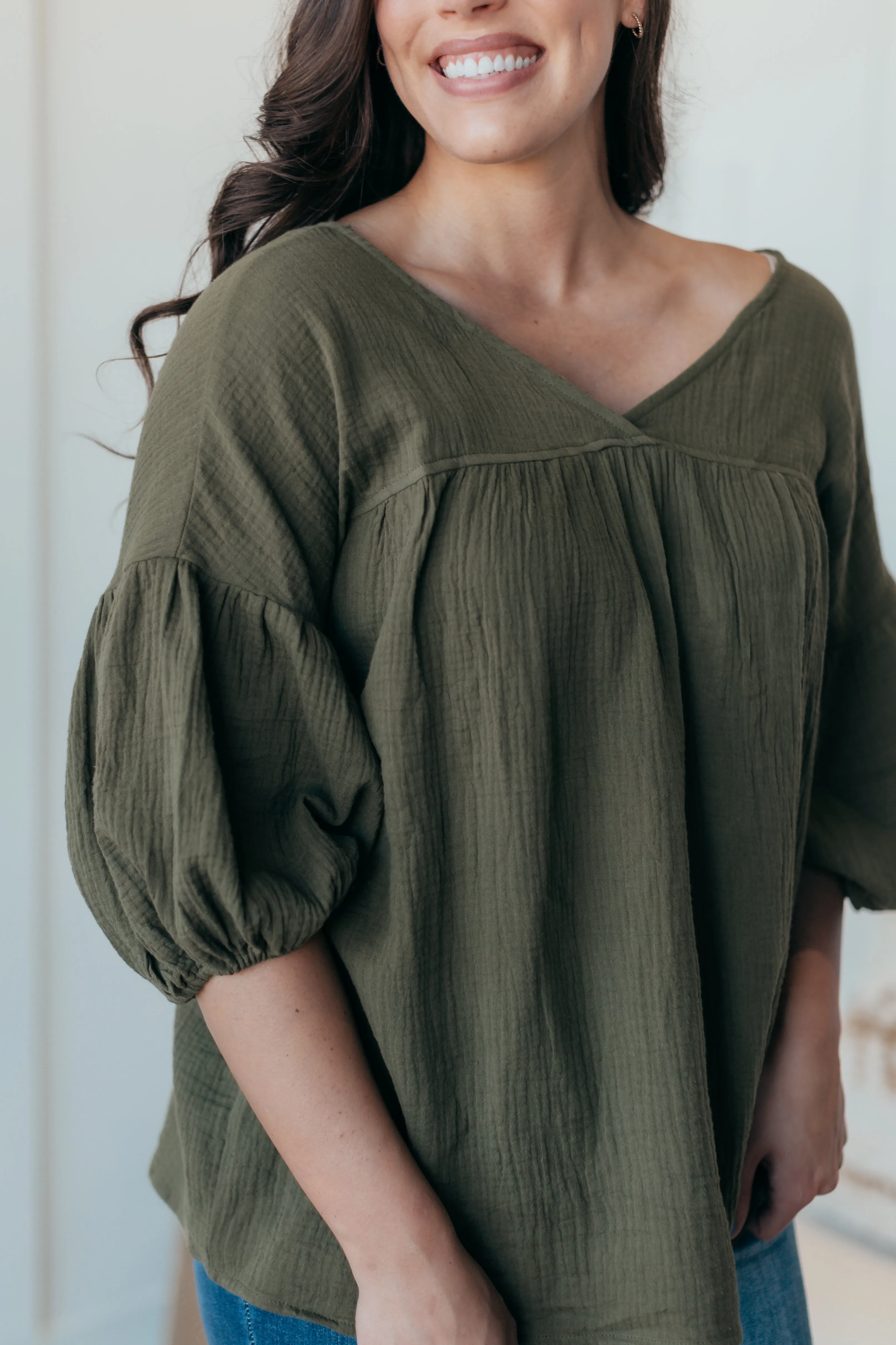 Lotty Olive Blouse