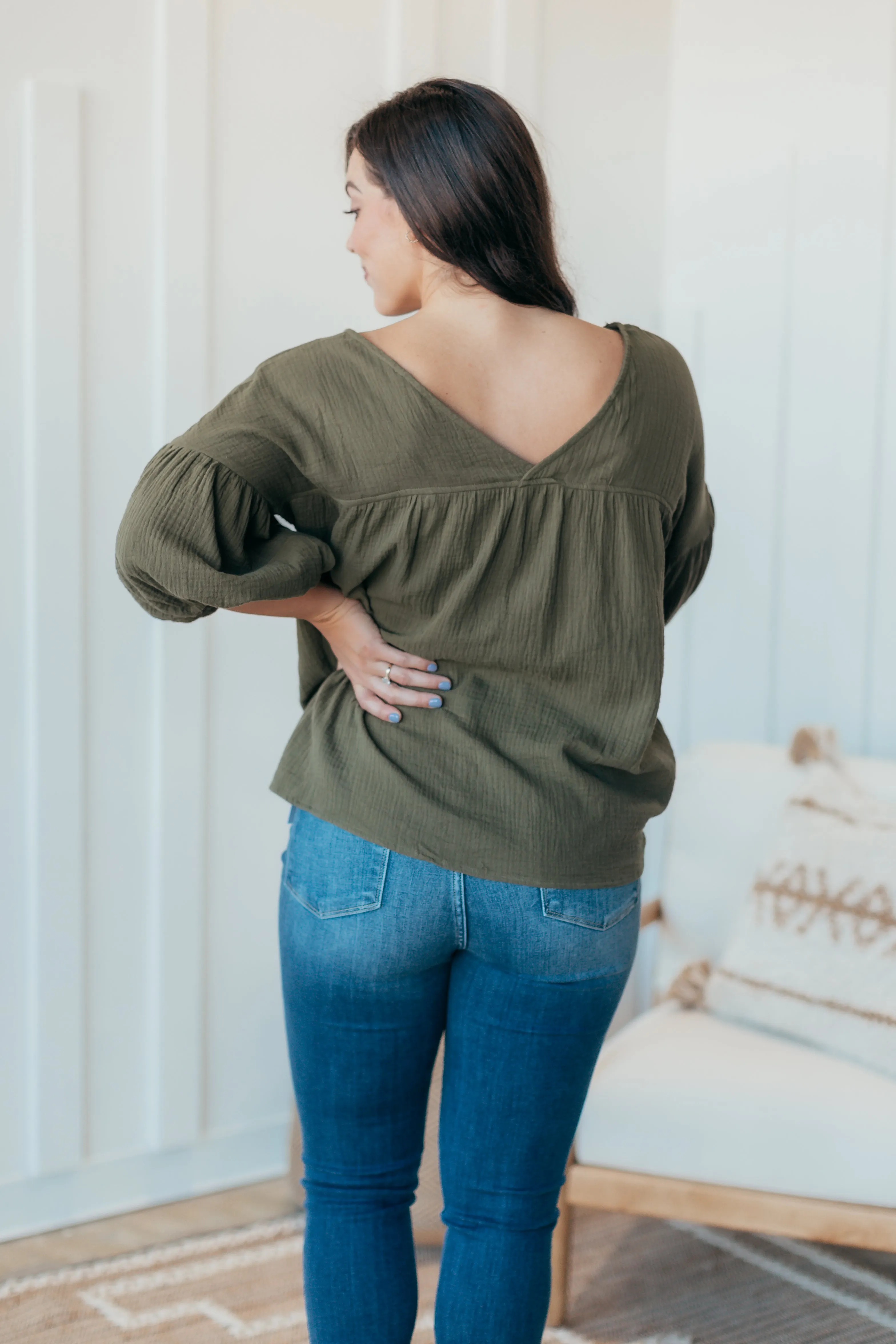 Lotty Olive Blouse