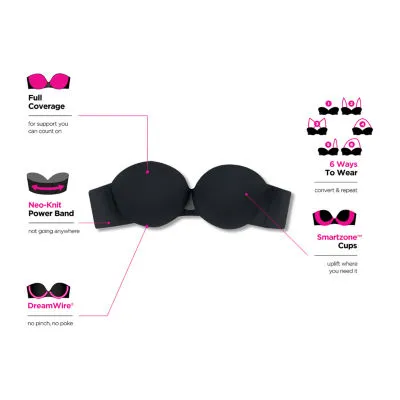 Maidenform One Fab Fit Dreamwire Full Coverage Underwire Strapless Bra Dm2310