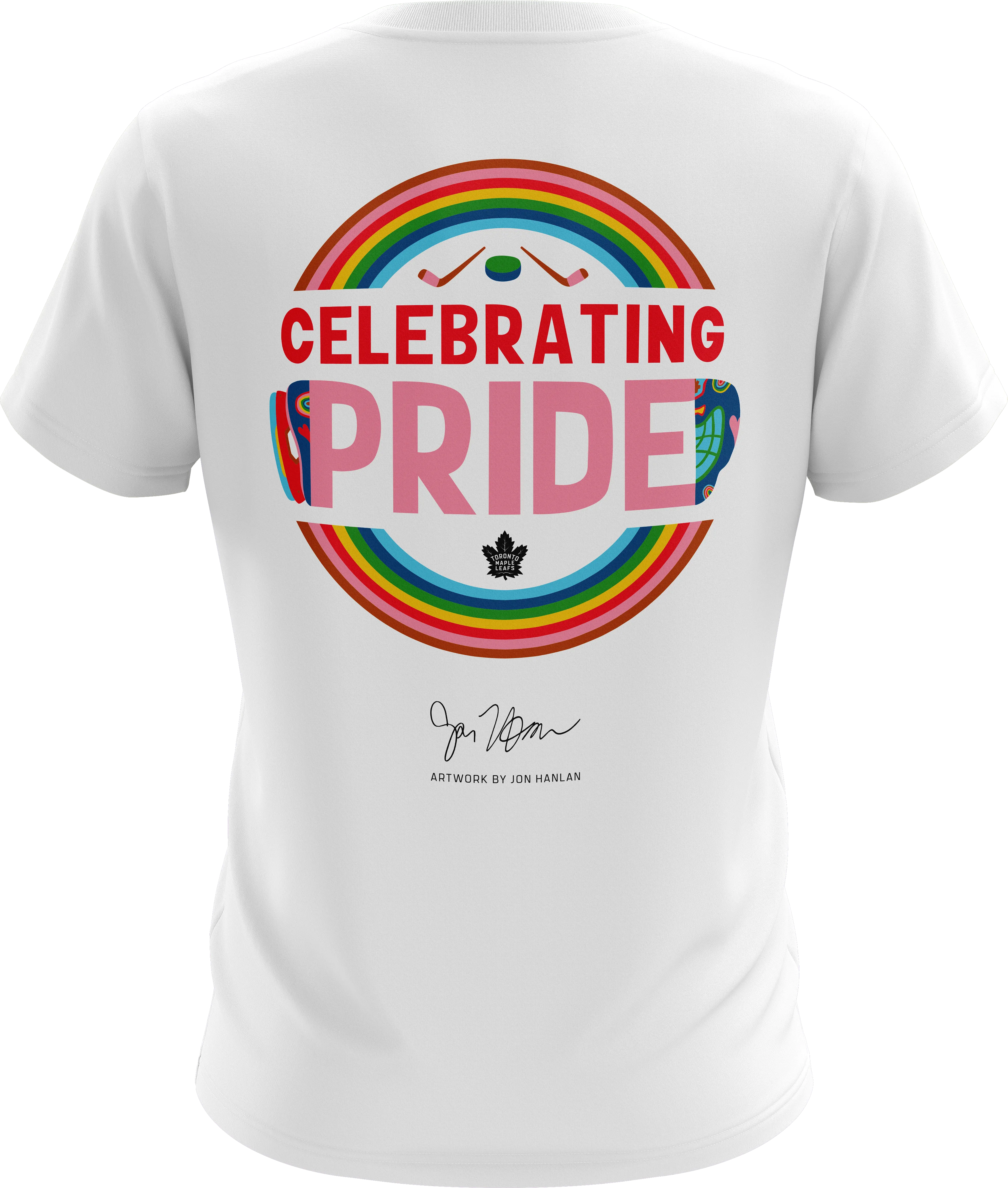 Maple Leafs Mitchell & Ness 2023 Celebrating Pride Tailored Fit Tee