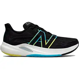 Men's New Balance FuelCell Rebel v2, Black/Virtual Sky/Ghost Pepper, 10.5 D Medium